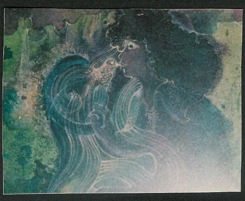 Peinture abstraite - harmonie de couleurs